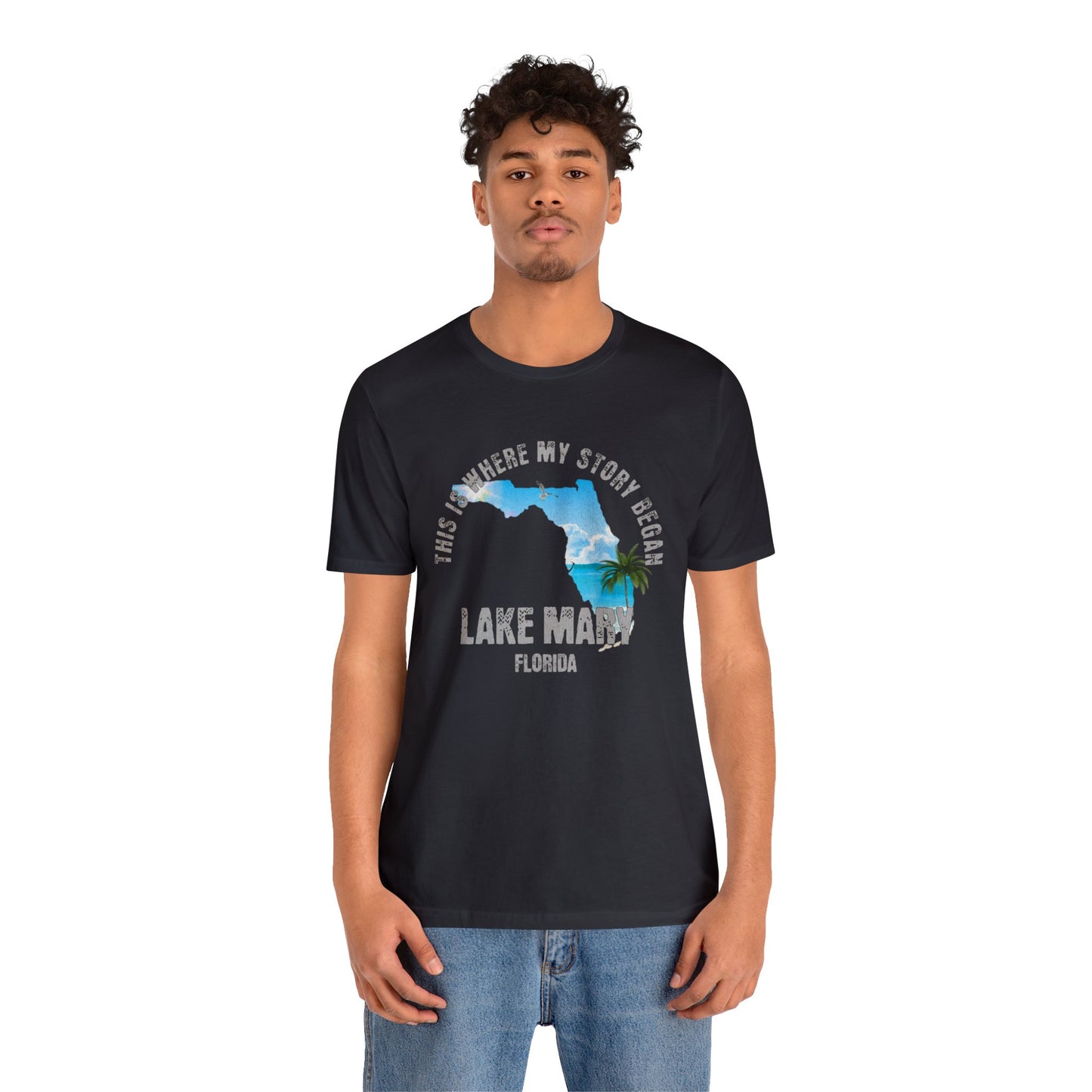 State of Florida T-Shirt - This is where my story began  Lake Mary Florida, Birthday Gift, Origin Story, Home Town, Gift for Dad