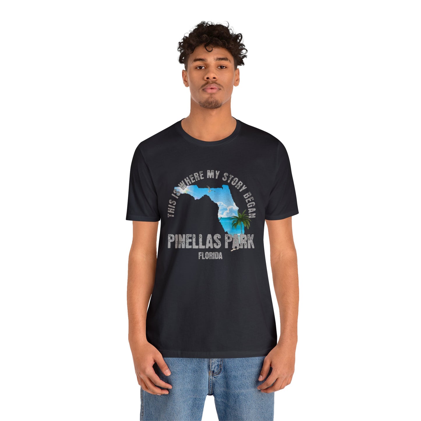 State of Florida T-Shirt - This is where my story began Pinellas Park Florida, Birthday Gift, Origin Story, Home Town, Gift for Dad, Mom