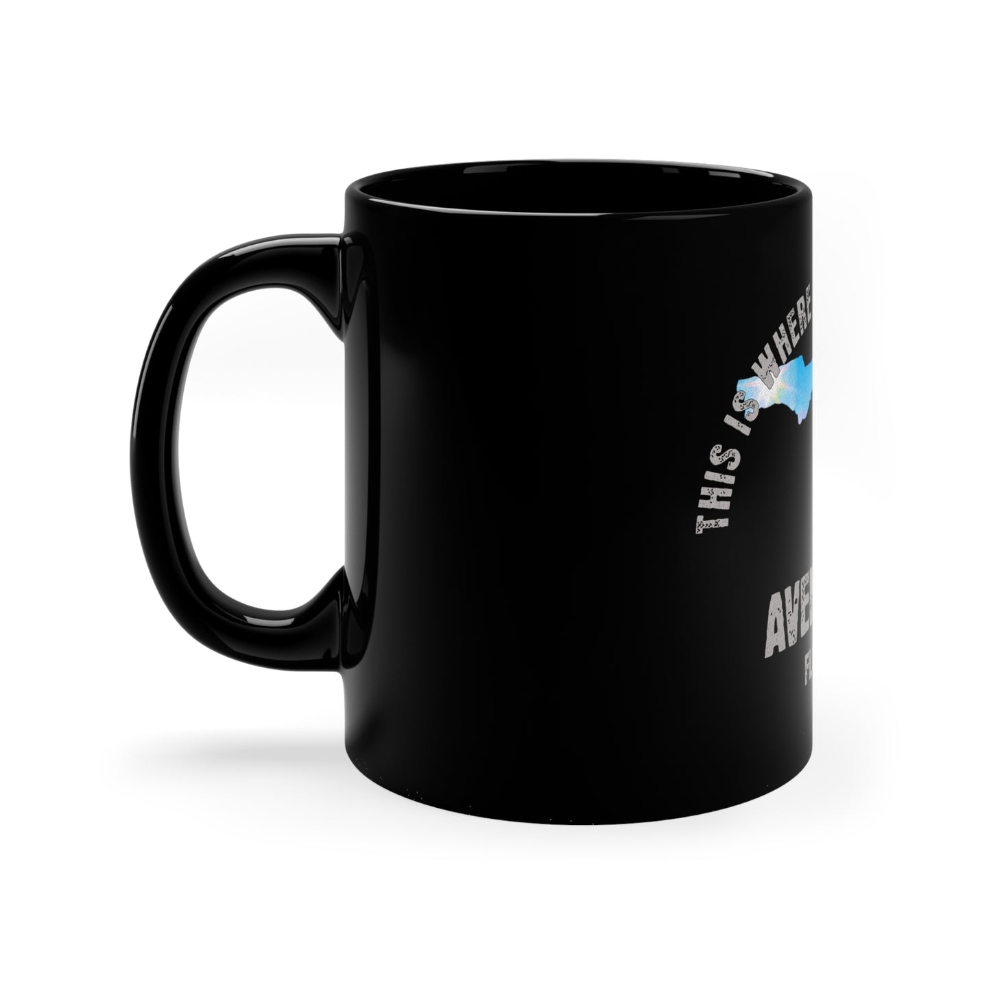 Aventura Florida Where My Story Began Souvernirs  11oz Black Coffee Mug Home Town Home Grown