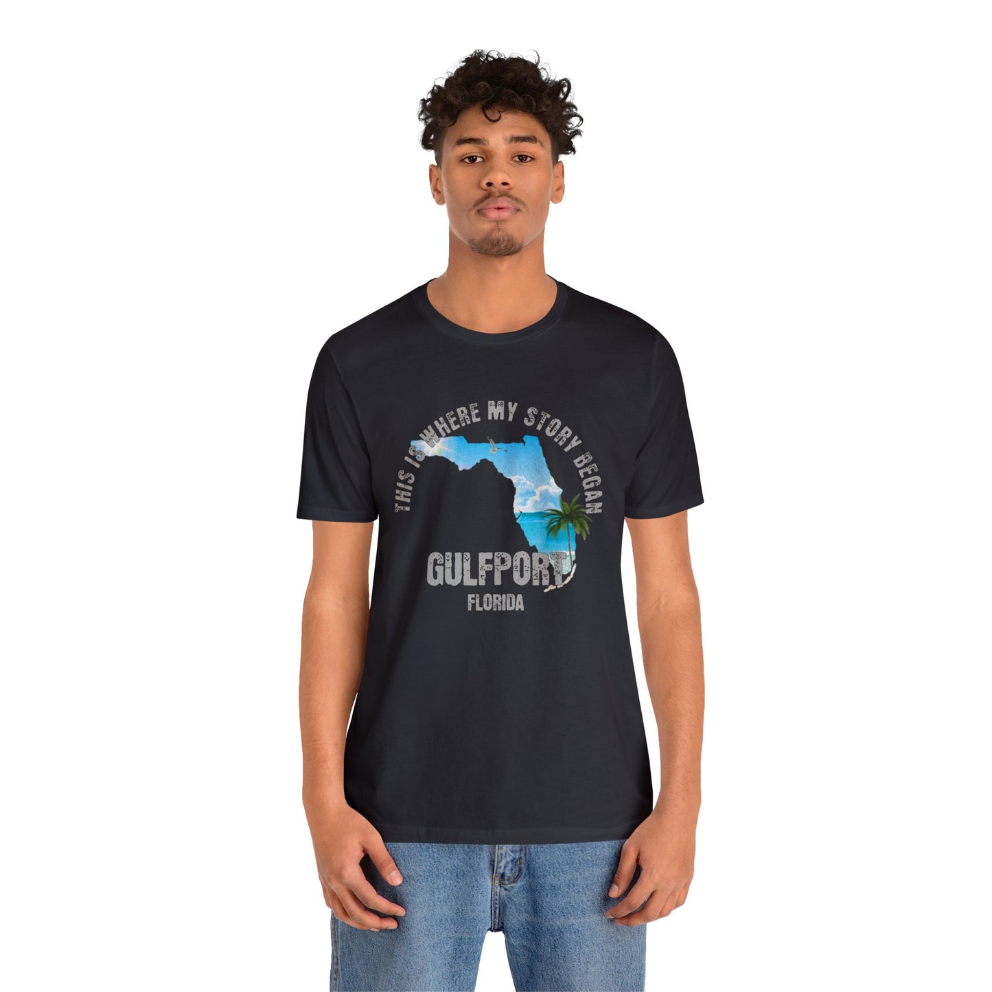 State of Florida T-Shirt - This is where my story began Gulfport Florida, Birthday Gift, Origin Story, Home Town, Gift for Dad