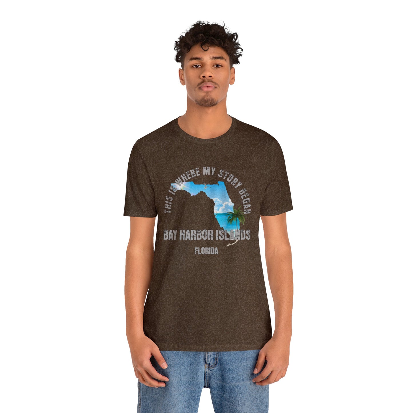 State of Florida T-Shirt - This is where my story began Bay Harbor Islands Florida, Birthday Gift, Origin Story, Home Town
