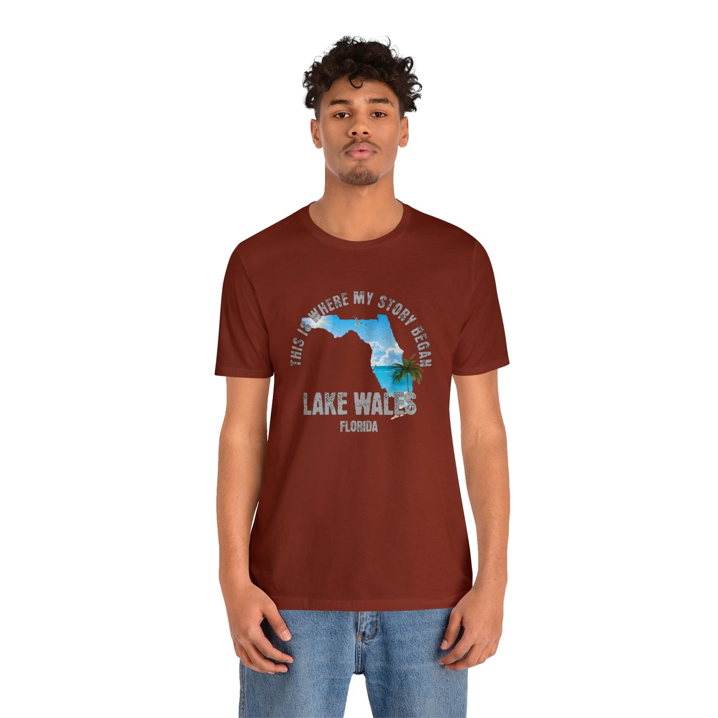 State of Florida T-Shirt - This is where my story began Lake Wales Florida, Birthday Gift, Origin Story, Home Town, Gift for Dad