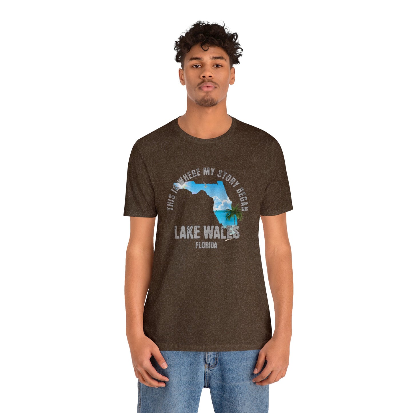 State of Florida T-Shirt - This is where my story began Lake Wales Florida, Birthday Gift, Origin Story, Home Town, Gift for Dad