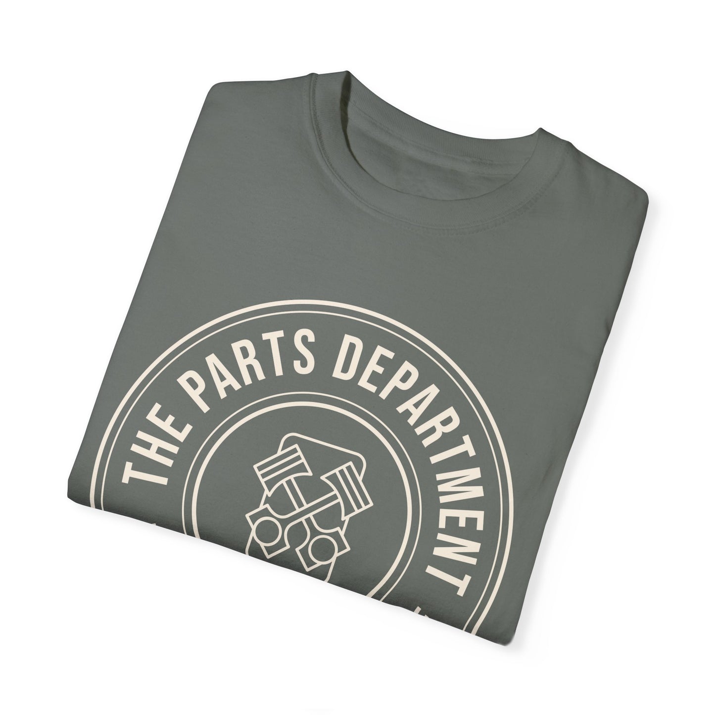 The Parts Department - Hope Dies Here Unisex Dyed T-shirt Dealership employee gift ideas, birthday gifts father's day Valentine's day