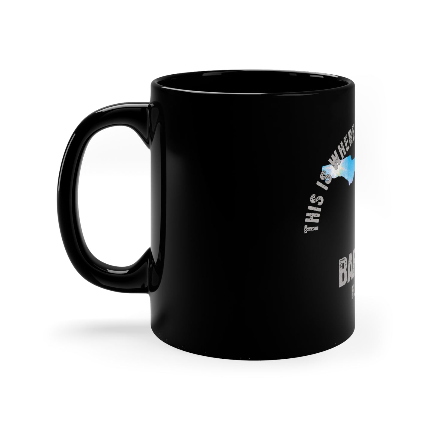 Bartow Florida Where My Story Began Souvernirs  11oz Black Coffee Mug Home Town Home Grown